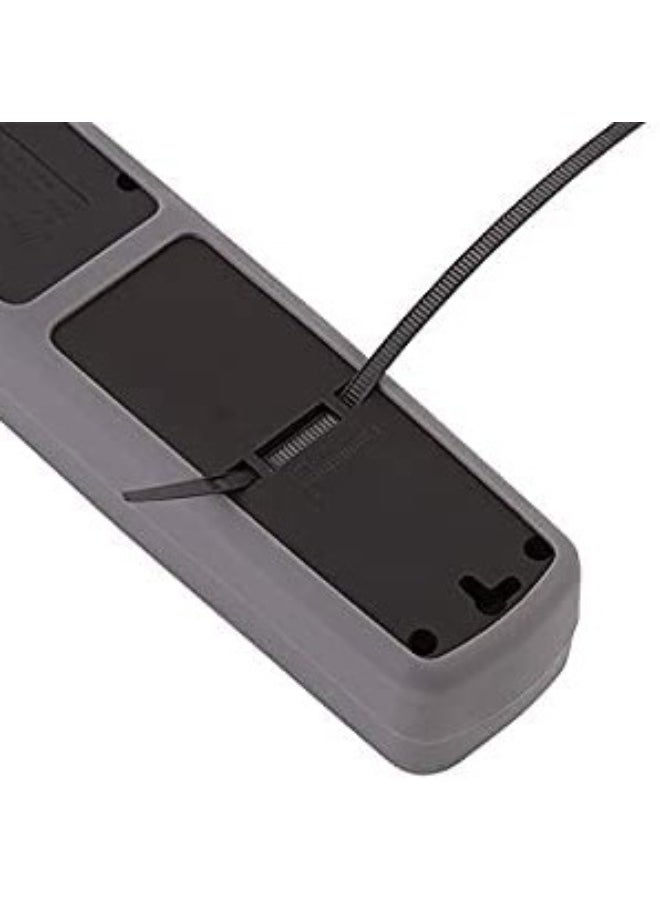iLOCK - Power strip, 3500 watts, 3 pins, equipped with grounding, + 2 certified USB charging outlets, 2.1 amps - black - Image 1