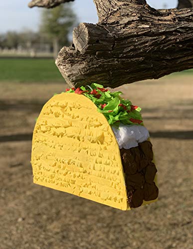 Jergrim Taco Tuesday Piñata (Small Stick Included) 17"x 11"x3" Perfect for Taco Bout Parties, Decorations, Birthday piñata, Fiesta Theme Celebration, Mexican Bash, Photo Prop - Image 5
