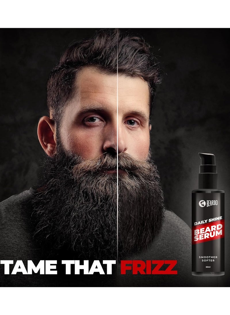 Beardo Beard Serum 50 ml Daily use beard serum for men Softens and Smoothes Rough Beard Gives Healthy look to Beard Shiny and Nourished Beard