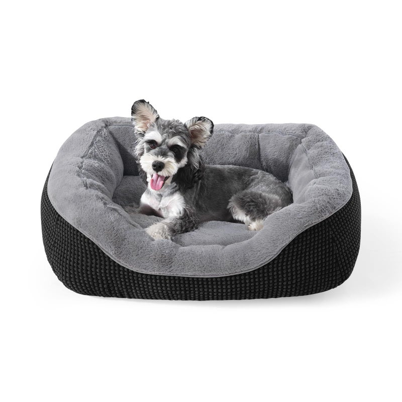 INVENHO Small Dog Bed Washable Orthopedic Calming Warming Durable Pet Bed with Anti-Slip Bottom - Image 1