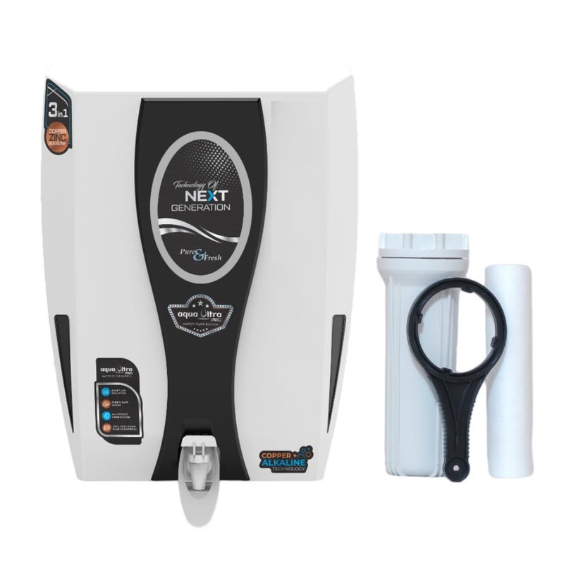 AQUAULTRA Aqua Ultra Best UVUF Water Purifier Ideal for Corporation Water 13L Storage White Safe Pure Drinking Water - Image 3