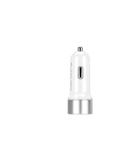 Momax MOMAX UC10 Dual-port USB With USB-C PD Fast Car Charger White  - Image 4
