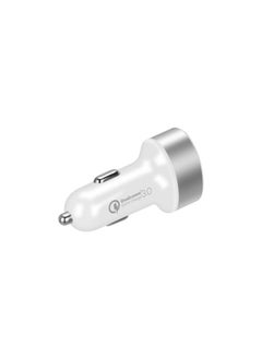 Momax MOMAX UC10 Dual-port USB With USB-C PD Fast Car Charger White  - Image 5