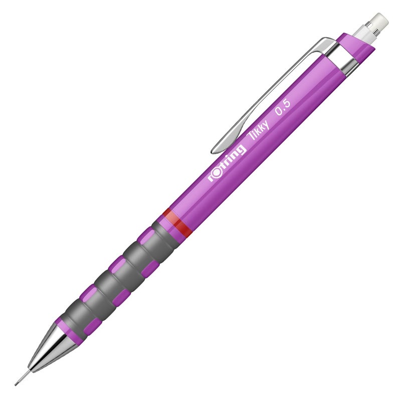 Rotring 05mm Mechanical Clutch Lead Pencil Tikky for Smooth Writing Drafting Drawing Neon Purple Barrel Stationery - Image 4