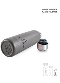 Atlasware Water Bottle with a Capacity of 220 ml, Stainless Steel Water Bottle that keeps Cold for 30 Hours and Keeps Heat for 8 Hours, Cappuccini  - Image 4