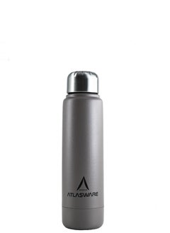 Atlasware Water Bottle with a Capacity of 220 ml, Stainless Steel Water Bottle that keeps Cold for 30 Hours and Keeps Heat for 8 Hours, Cappuccini  - Image 1