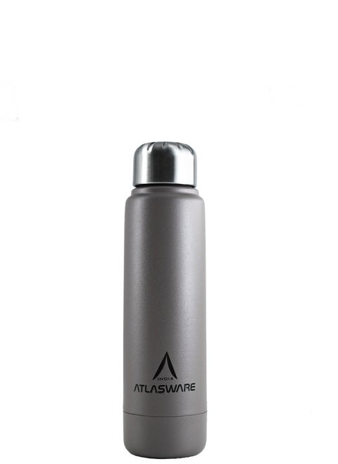 Water Bottle with a Capacity of 220 ml, Stainless Steel Water Bottle that keeps Cold for 30 Hours and Keeps Heat for 8 Hours, Cappuccini