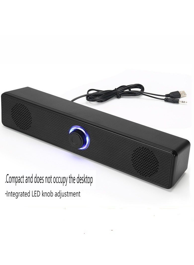 USB wired bluetooth speaker home desktop desktop double speaker computer audio - Image 1