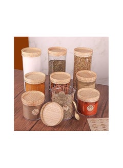 Spaceshoop Tulip Acrylic Seasoning Can Set for Legules Sugar Coffee and Tea in Multipurpose Design 9in1  - Image 2