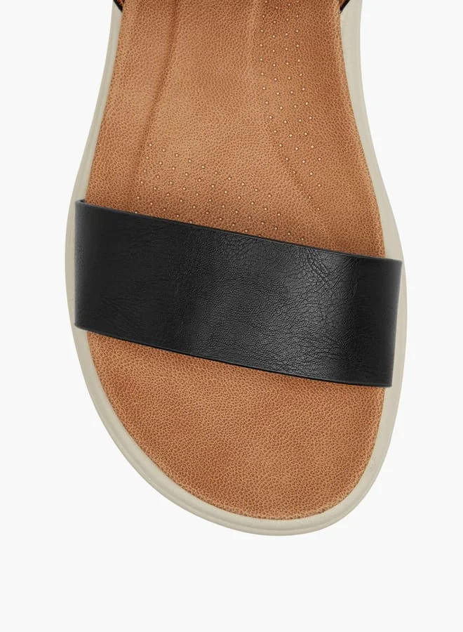 Le Confort Women Solid Sandals with Hook and Loop Closure
