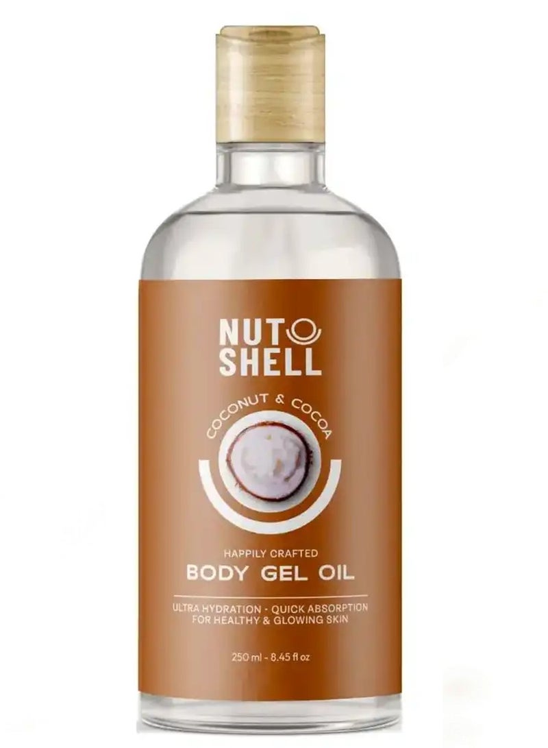 NUT SHELL Body Gel Oil with Coconut & Cocoa - 250 ml
