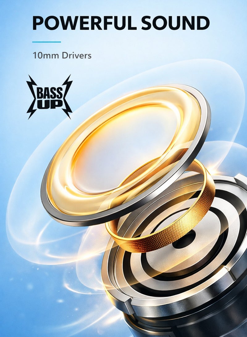 ستارت سماعة بلوتوث رقبة START ST-105 Extra Bass – صوت نقي، عزل ضوضاء، ميكروفون للمكالمات - Image 2