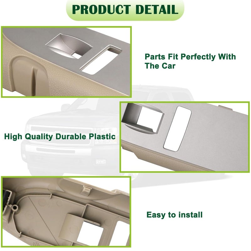 omoZone Window Switch Bezel Cover for Chevy Silverado & GMC Sierra - Image 5
