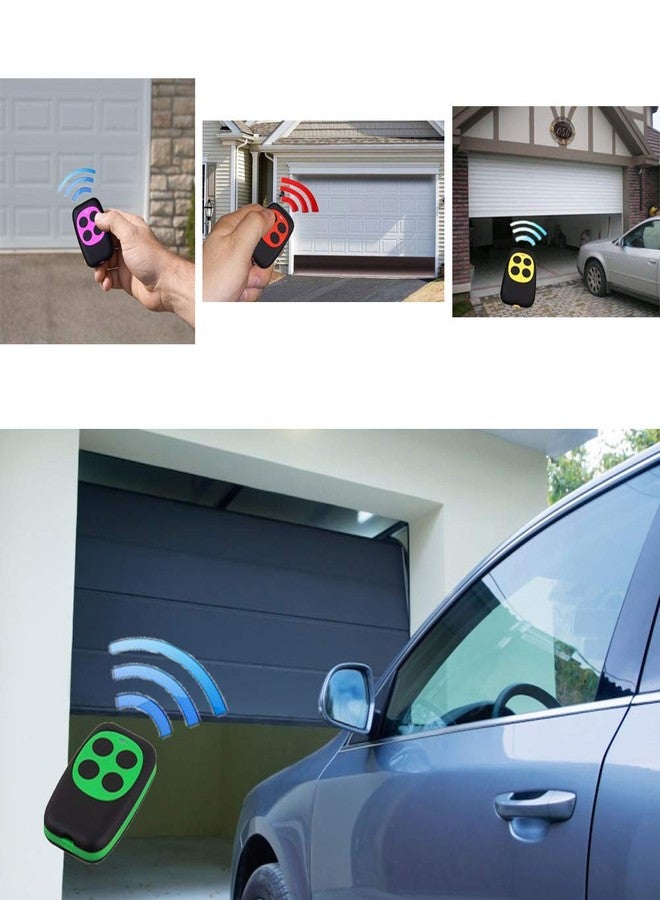 XIHADA Universal Garage Door Opener Remote Universal Gate Remote Control Homelink Key Fob Cloning Programmable Learning 4-Buttons Multi Frequency 280MHZ-868MHZ (1 PC, White 3) - Image 4