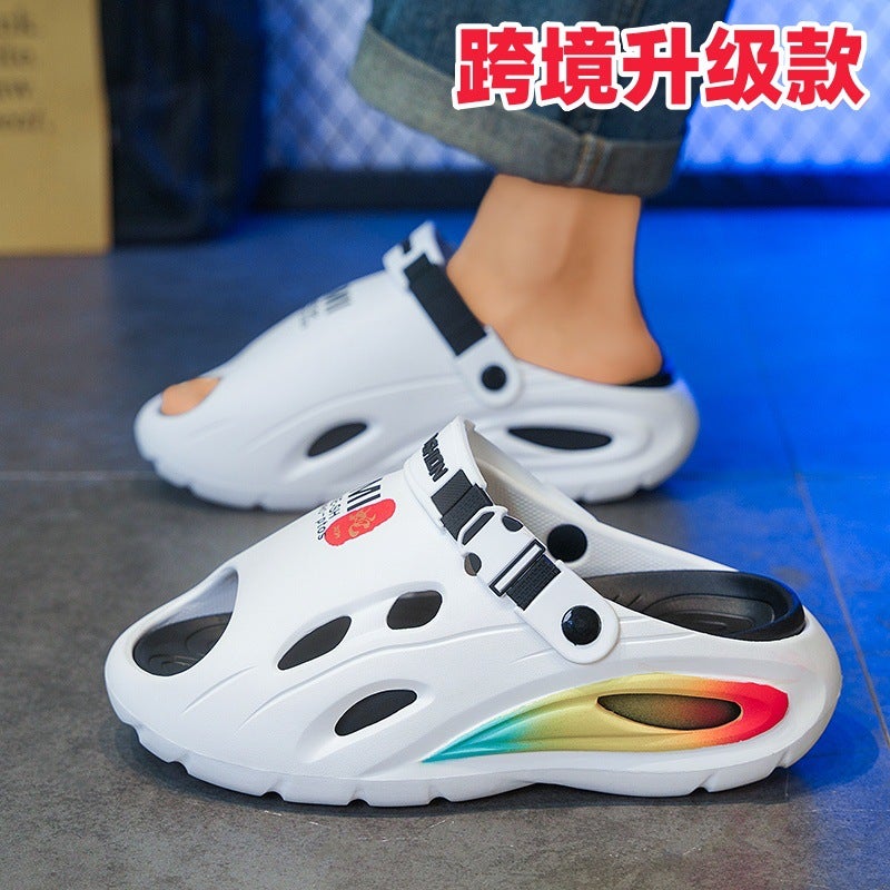 Slippers Men'S Summer Bathing Casual Large Size Driving Dual-Purpose Thick-Soled Non-Slip Beach Outdoor Sports Sandals - Image 3