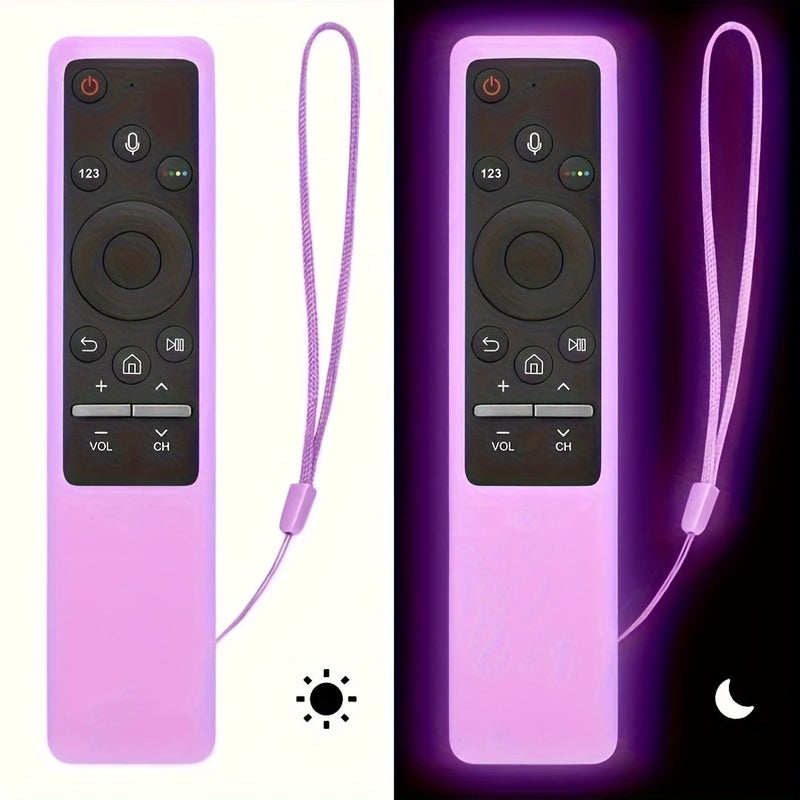 1 Pcs Green Silicone Protective Case Cover For Samsung Smart Tv Remote Control BN59 Series Shockproof Anti Slip Easy Button Access - Image 1