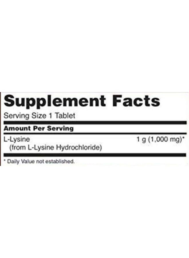 Now Foods - L-Lysine 1000 Mg. 100 Tablets - Image 4