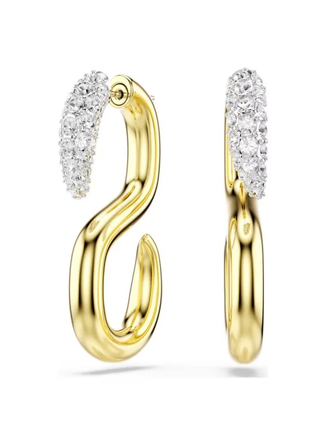 Dextera Crystal Mixed Plating Pierced Earrings