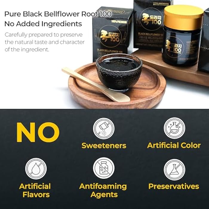 TERRAPICK Korean Black Bellflower Root Extract 100g (3.53oz), Premium Doraji Concentrate, Herbal Syrup & Tea for Daily Wellness - Image 5