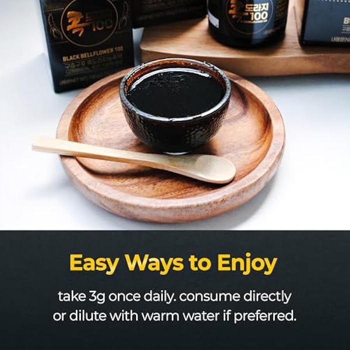TERRAPICK Korean Black Bellflower Root Extract 100g (3.53oz), Premium Doraji Concentrate, Herbal Syrup & Tea for Daily Wellness - Image 4