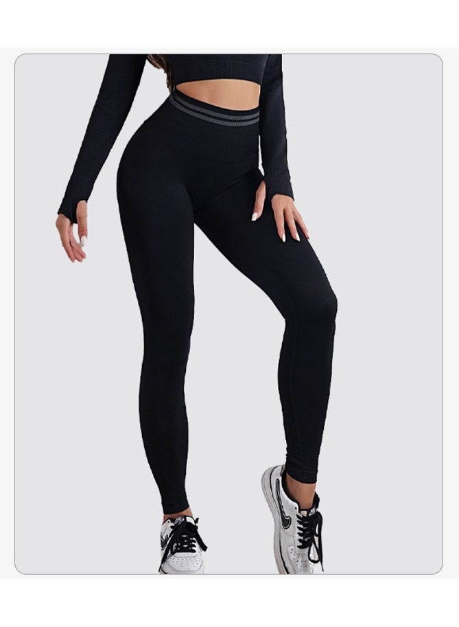 Seamless Yoga Pants Leggings Sports Fitness High Waist Peach Hip-lifting Skinny Running Trousers Workout Gym Leggings for Women  - Image 2