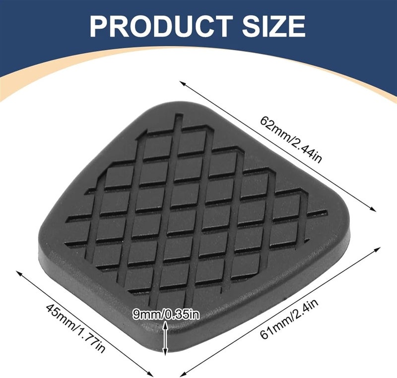 Wivplex Car Brake Clutch Pedal Rubber Pad Cover - Image 2