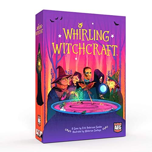 AEG Whirling Witchcraft  Use Recipes Generate Magical Ingredients  Overflow Opponents Cauldron  Halloween Board Game  25 Players  Ages 10 - Image 1
