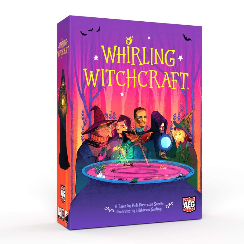 AEG Whirling Witchcraft  Use Recipes Generate Magical Ingredients  Overflow Opponents Cauldron  Halloween Board Game  25 Players  Ages 10 - Image 2