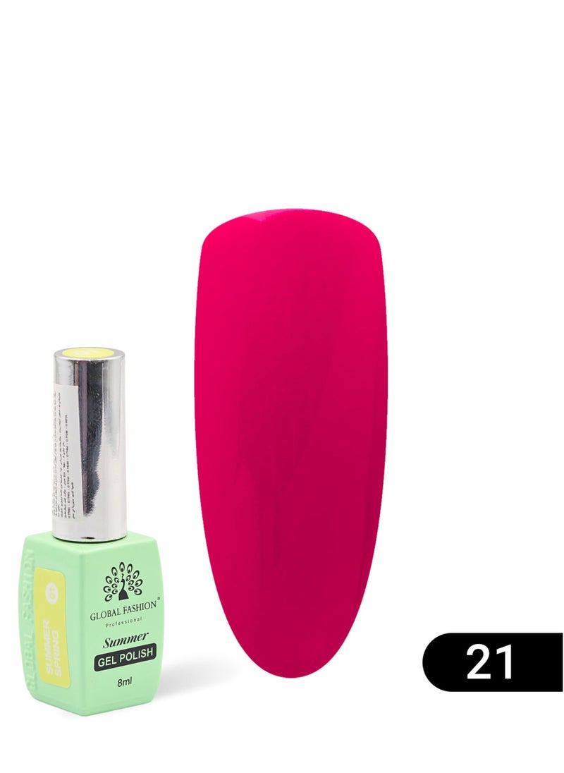 GLOBAL FASHION - Gel Polish Summer Spring 8Ml (21) - Image 1