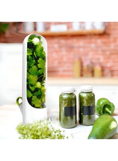 Innovative Fresh Herb Container For Refrigerator Use - Guarantees Ongoing Growth, A Creative Way To Store And Preserve Herbs Such As Coriander, Parsley, And Anise, Maintaining Freshness Of Vegetables