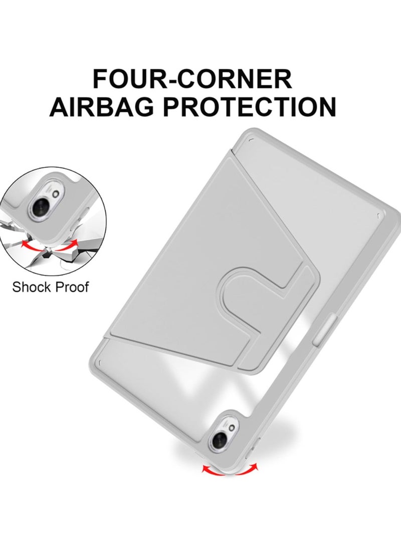 VKL Hybrid Case Compatible with Huawei Matepad 11.5s 2024 Cover, Clear Acrylic Multi-Angle Hard PC Case with Pen Holder Protective Stand Cover Compatible with Huawei Matepad 11.5s 2024 (Grey) - Image 5