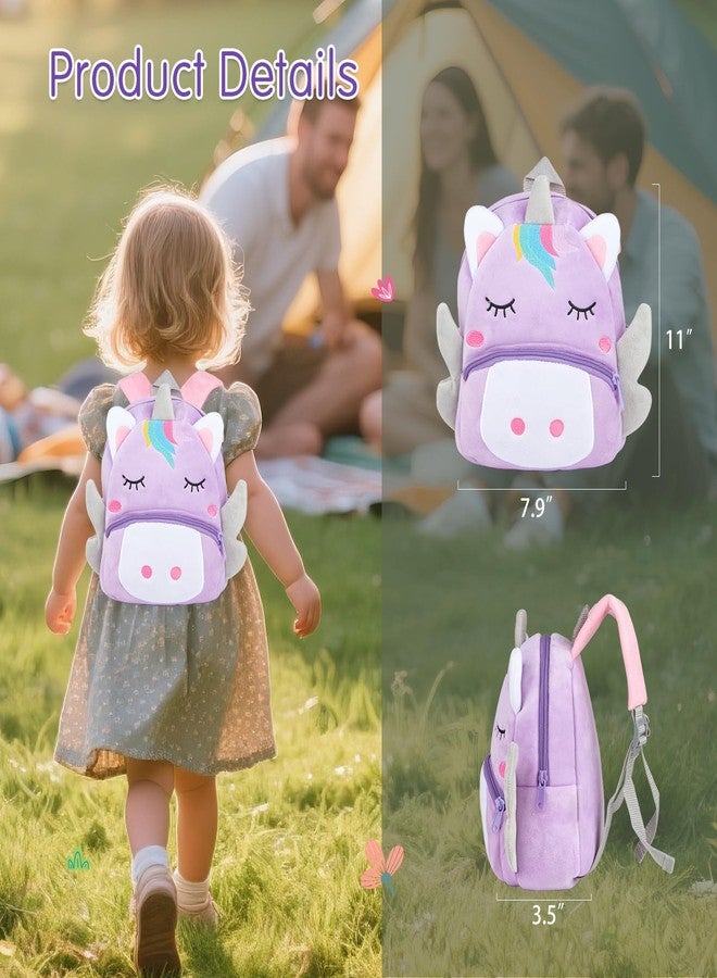 Pedolltree Reborn Baby Dolls Clothes Girl Purple Flower Outfit Accessories 12 Pcs for 17-22 Inches Reborn Doll Newborn Girl with Purple Unicorn Backpack - Image 4