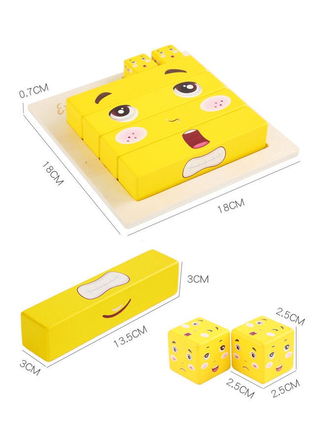 NIBEMINENT Children's Toy Face-Changing Rubik's Cube Puzzle 20x19x4cm - Image 4