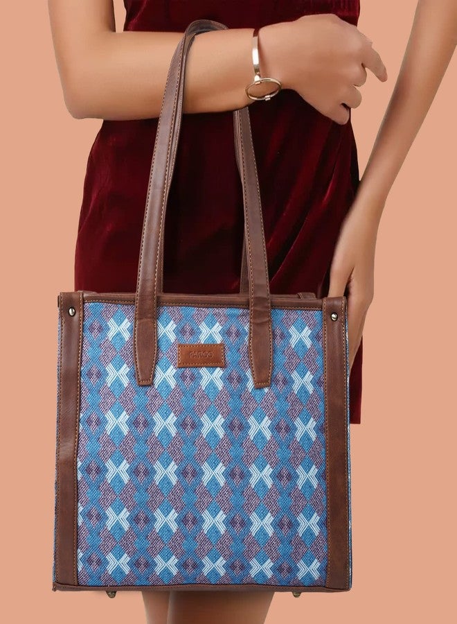 Fargo Canvas Laptop Handbag for Women - Stylish & Durable Tote Bag, Fits 15-Inch Laptops (Multicolor 3) - Image 3