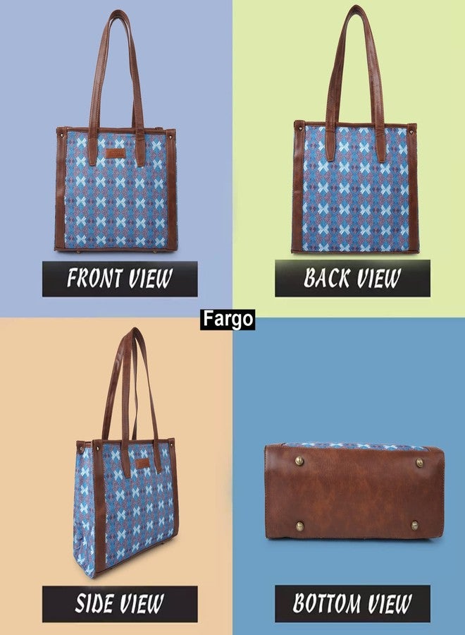 Fargo Canvas Laptop Handbag for Women - Stylish & Durable Tote Bag, Fits 15-Inch Laptops (Multicolor 3) - Image 5