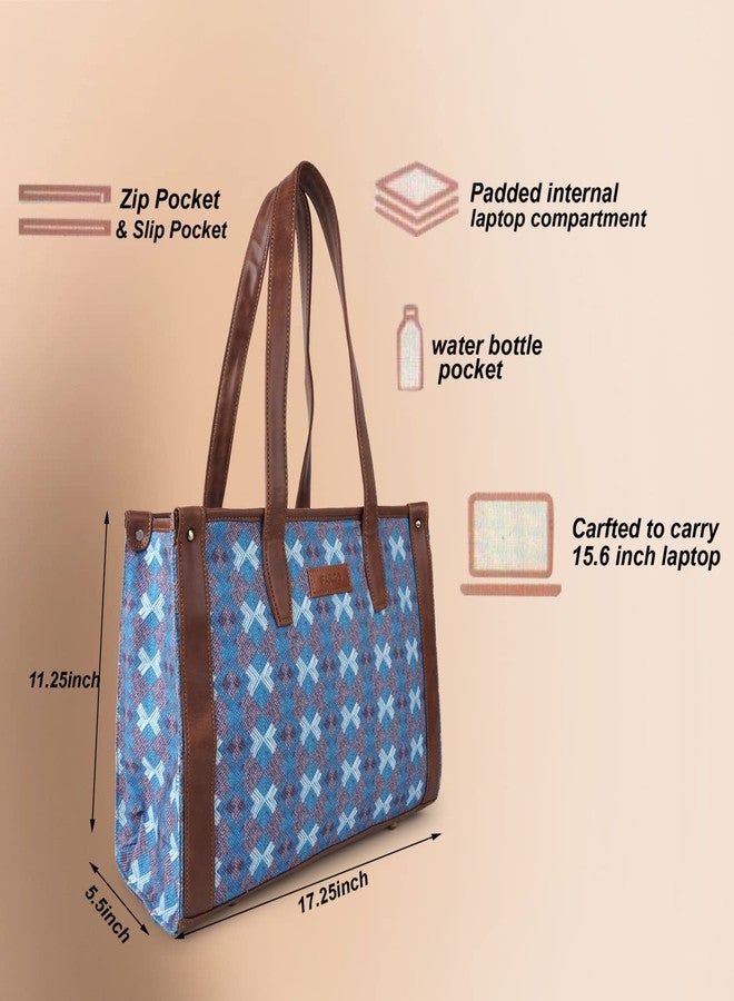 Fargo Canvas Laptop Handbag for Women - Stylish & Durable Tote Bag, Fits 15-Inch Laptops (Multicolor 3) - Image 4