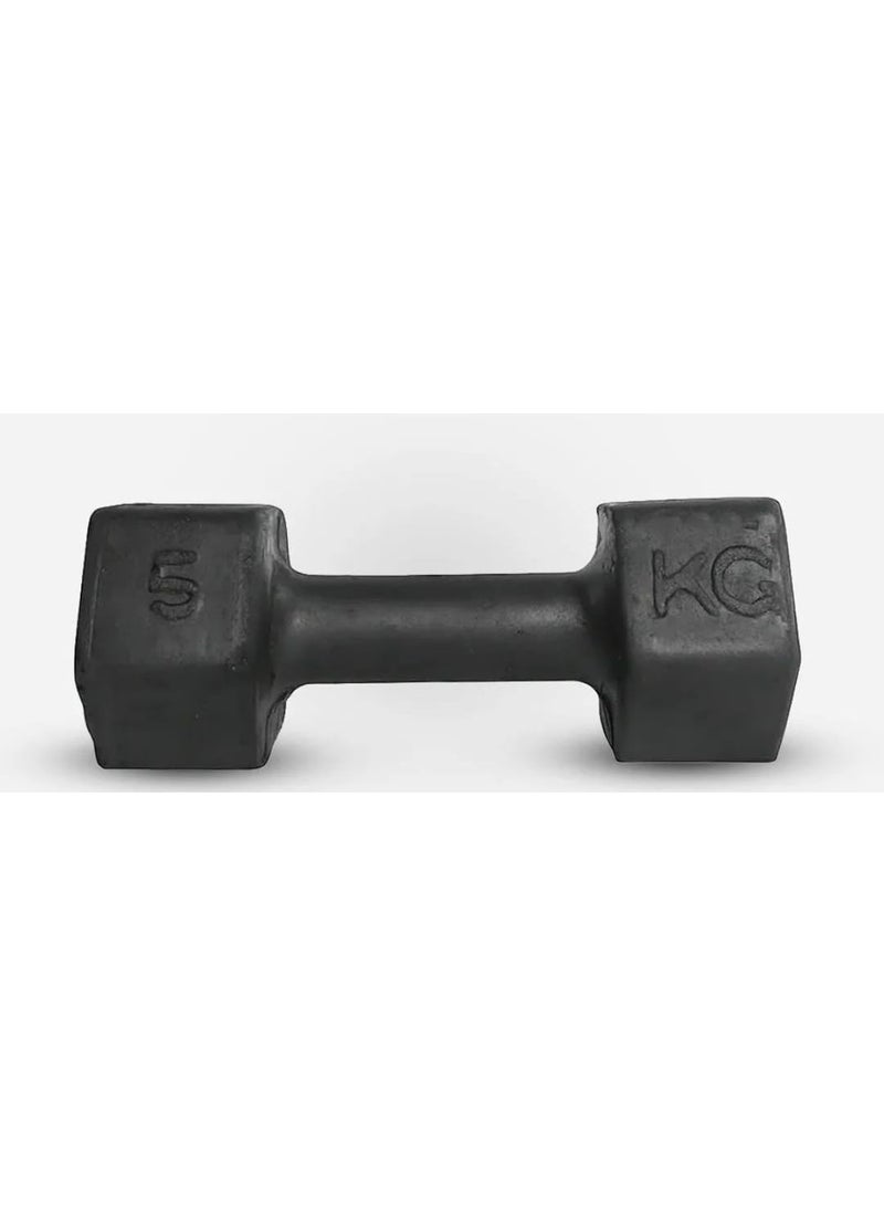 Elite Rubber Dumbbell 5KG(2 PCS) - Image 1