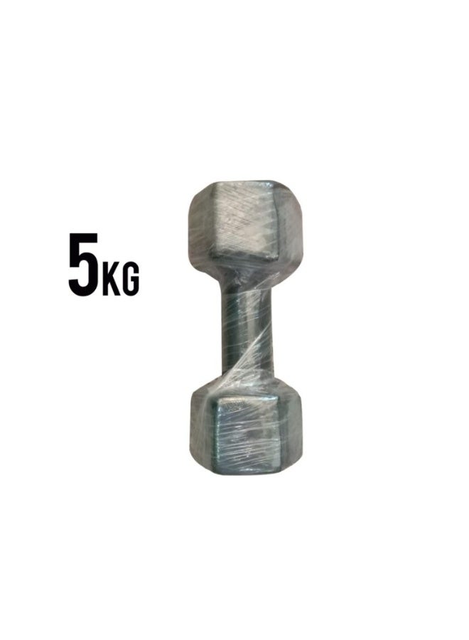 Elite Rubber Dumbbell 5KG(2 PCS) - Image 3