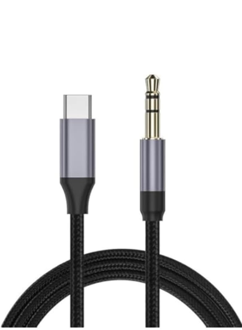 Soloffer iPhone 15 Pro Max AUX Cable – 1M USB-C to 3.5mm Headphone Jack Adapter for Car Stereo, Hi-Fi Audio AUX Cord for iPhone 16/15/15 Plus, Samsung S24, Pixel, iPad Pro – Nylon Braided - Image 2
