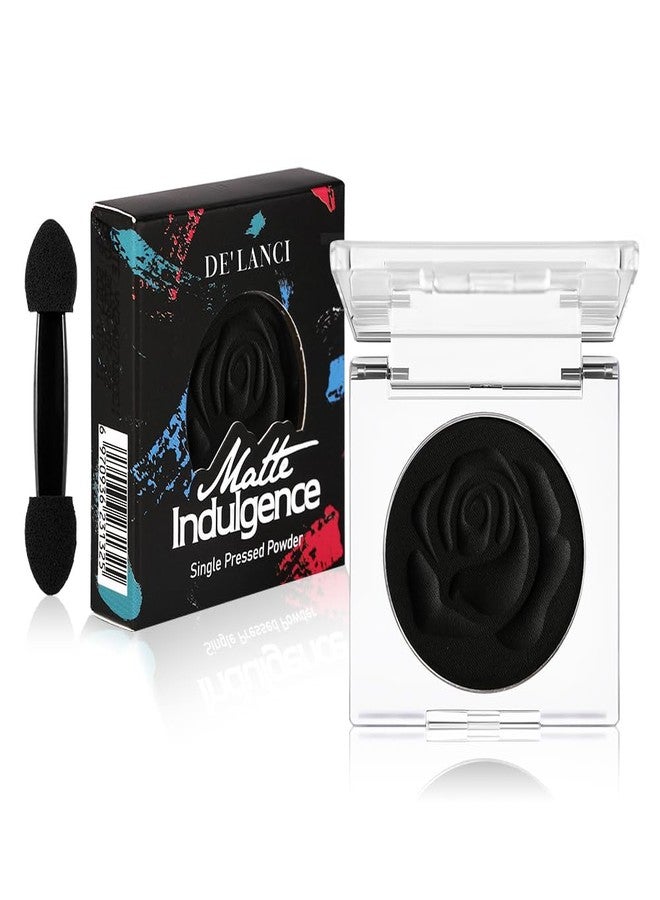 ecofavor Black Matte Eyeshadow Single with Applicator, High Pigment Long-Lasting Waterproof Matte Black Eye Makeup for Smokey Eyeshadow, Eyeliner, Gothic, Dramatic Looks, and Halloween Costume Makeup - Image 1