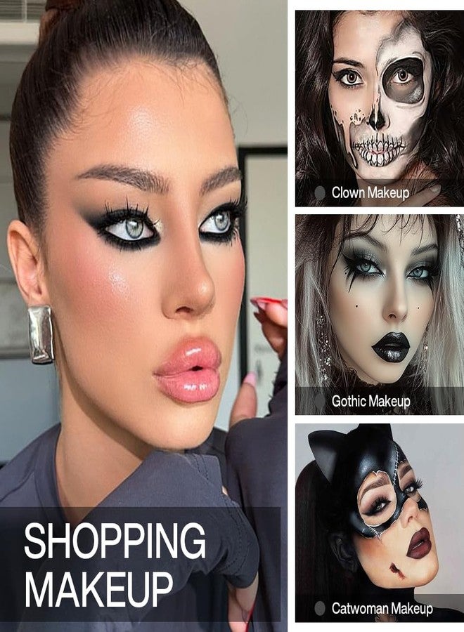 ecofavor Black Matte Eyeshadow Single with Applicator, High Pigment Long-Lasting Waterproof Matte Black Eye Makeup for Smokey Eyeshadow, Eyeliner, Gothic, Dramatic Looks, and Halloween Costume Makeup - Image 4