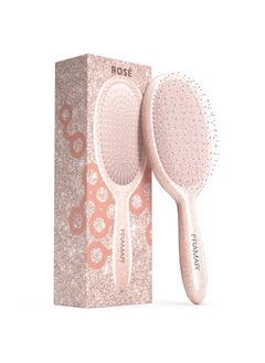 framar FRAMAR Glitter Hair Brush Detangler  Wet Hair Brush For Girls Hair Detangler Brush Glitter Brush Hair Kids Hair Brush Wet Detangle Brush Wet Hairbrush Wet Detangler Hair Brush  Rose Gold 