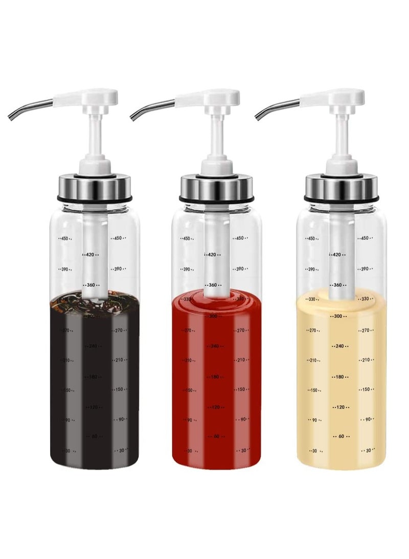 HOME ZONE 1 Pack Of Big Olive Oil Dispenser Bottle Set Ketchup Salad Dressing Honey Oil Presser Sticky Sauce Squeeze Bottle for Kitchen and BBQ - Image 3