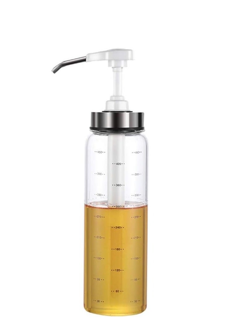 HOME ZONE 1 Pack Of Big Olive Oil Dispenser Bottle Set Ketchup Salad Dressing Honey Oil Presser Sticky Sauce Squeeze Bottle for Kitchen and BBQ - Image 1