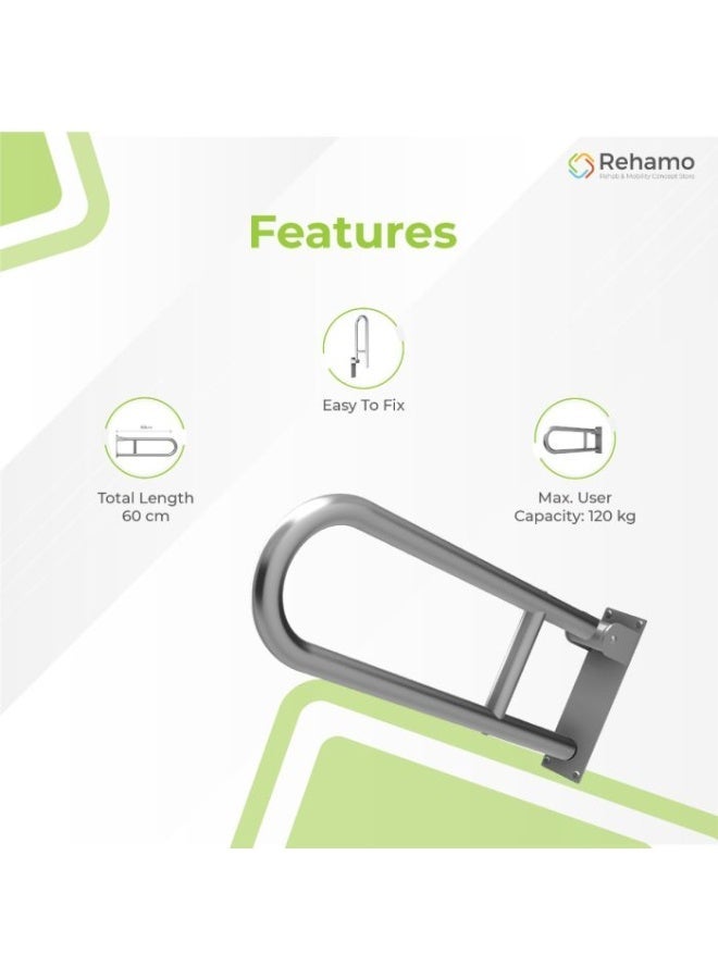 Rehamo Swing up Toilet Grab Bar - Image 4