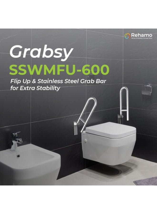 Rehamo Swing up Toilet Grab Bar - Image 5