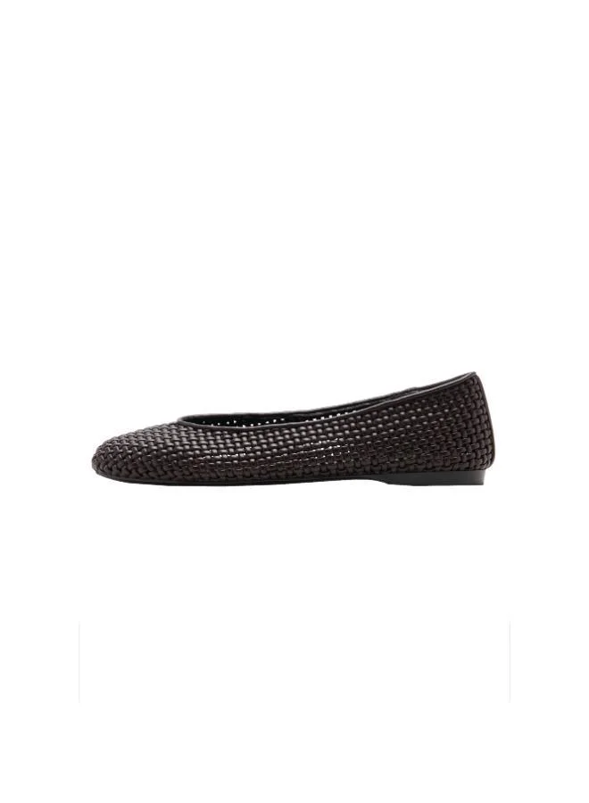 مانجو Braided ballerina flat