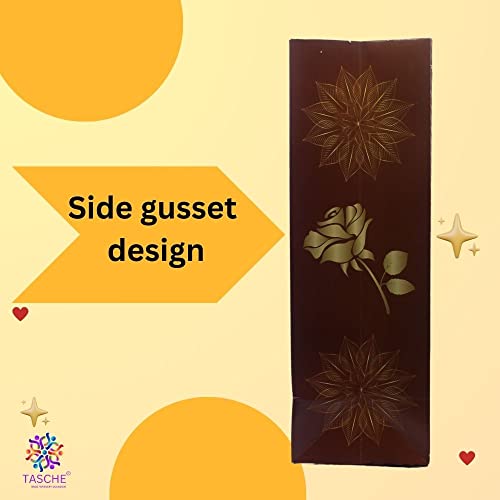 TASCHE Jula Wedding Printed Gift Paper Bags|Gift Bags For Return Gifts,Engagement And Wedding Holliday Presents (12 * 9.5 * 4 Inches) (Pack Of 8),Multi Color - Image 5