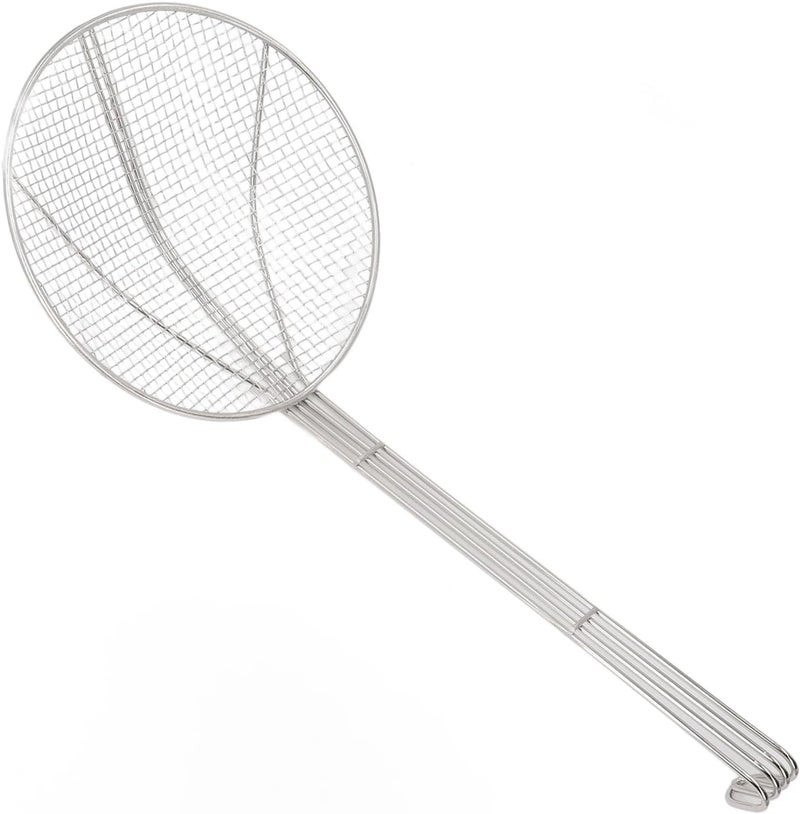 Stainless Steel Skimmer Spoon 304 Fine Mesh Wire Strainer Ladle with Long Handle Hook for Cooking Frying Straining (20CM) - Image 3