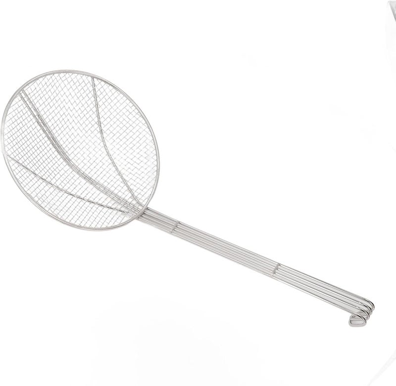 Stainless Steel Skimmer Spoon 304 Fine Mesh Wire Strainer Ladle with Long Handle Hook for Cooking Frying Straining (20CM) - Image 2